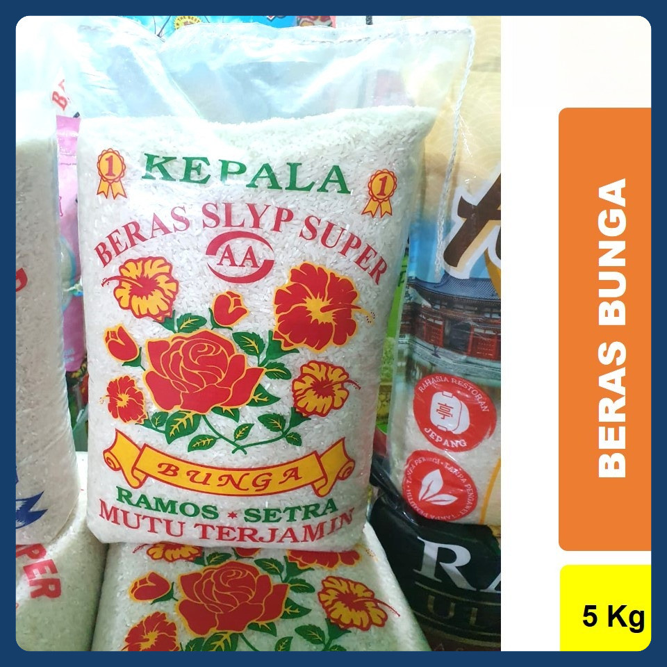 

BERAS SETRA RAMOS CAP BUNGA - 5KG/10KG/15KG/20KG/25KG