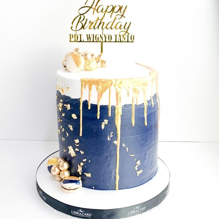 

Kue Ulang tahun/Birthday Cake/Kue Ultah Blue/Kue aesthetic/Kue Birthday jakarta Catering Malang DMT