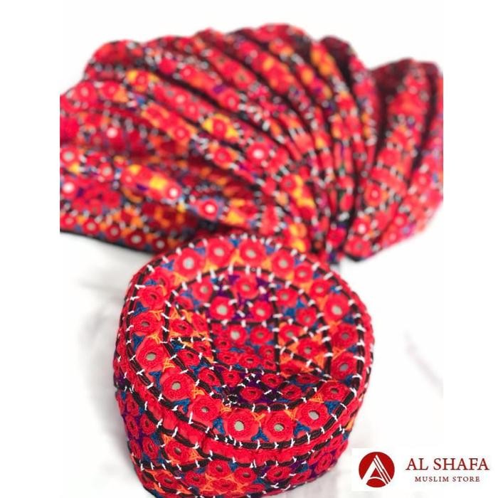 Peci Pakistan Kaca - Merah