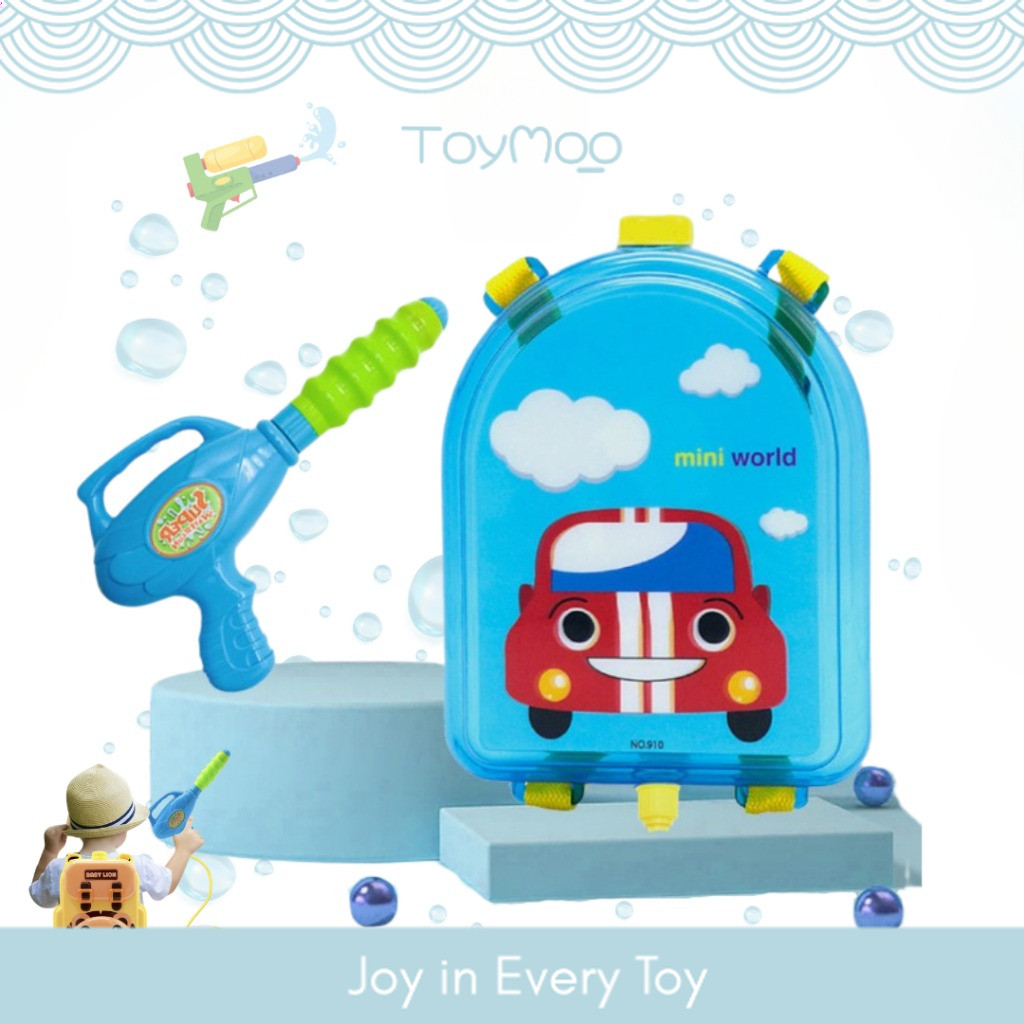 [ TOYMOO ] Backpack Pistol Air Mainan Kapasitas Besar 2000ML / Ransel Pistol Air Water Gun / Tas