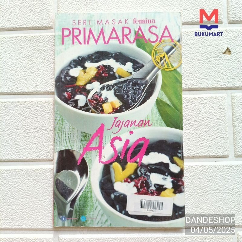 Jajanan Asia - seri masak Femina Primarasa dapur internasional - Buku Resep Masakan