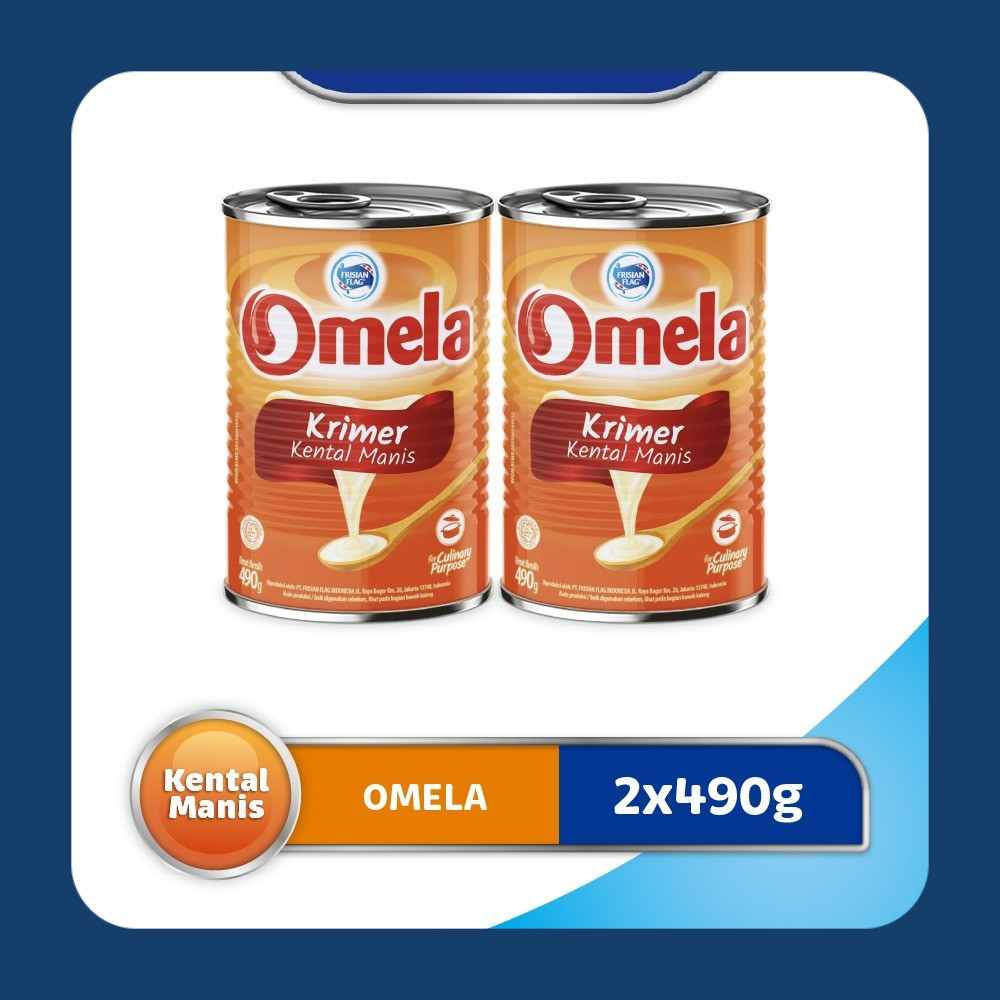 

Frisian Flag Omela Susu Kental Plain Kaleng 2 x 490 gr