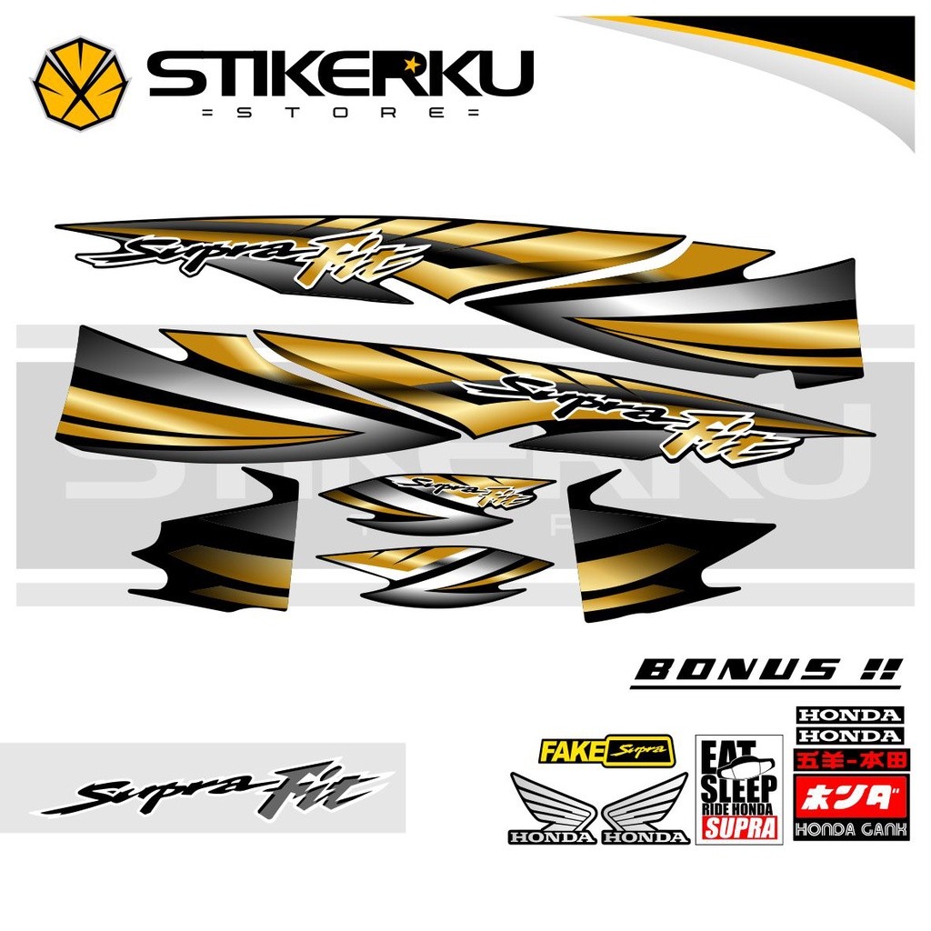 STICKER STRIPING SUPRA FIT LAMA / OLD / STIKER SUPRA FIT/ STICKER SUPRA FIT LAMA / LIST SUPRA FIT / 