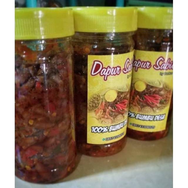 

Termurah(BIG) Sambal Baby Cumi Pedas Sambel Cumi Homemade n MSG Pakai Sambal Bang Uleg Ciamik Dapur Sabilnew