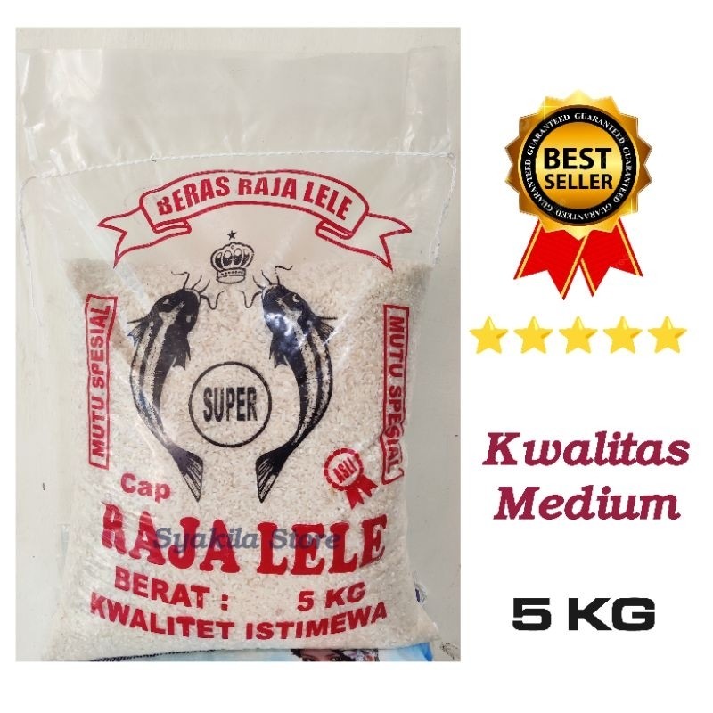 

Beras cap Raja lele 5 kg beras pulen murah murah