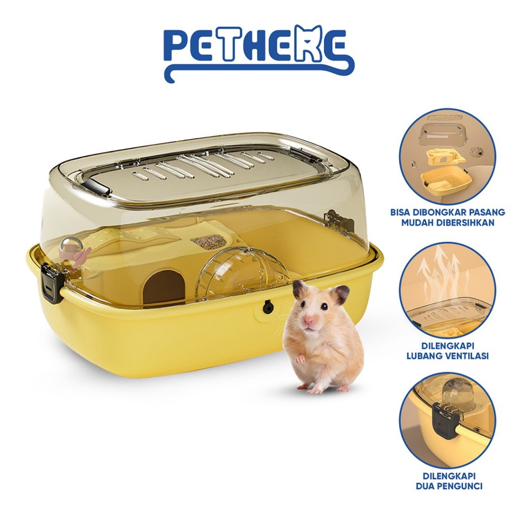 CAMBERUS_SHOP  STOCK TERBATAS PET THERE Kandang Hamster Portable F21 Rumah Hamster  Sugar Glider Eks