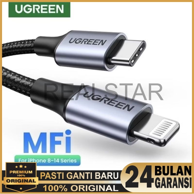 Ugreen Kabel Data iPhone iPad Lightning MFi for iPhone 14 13 12 11 Pro 8 Plus XR XS Max X Original