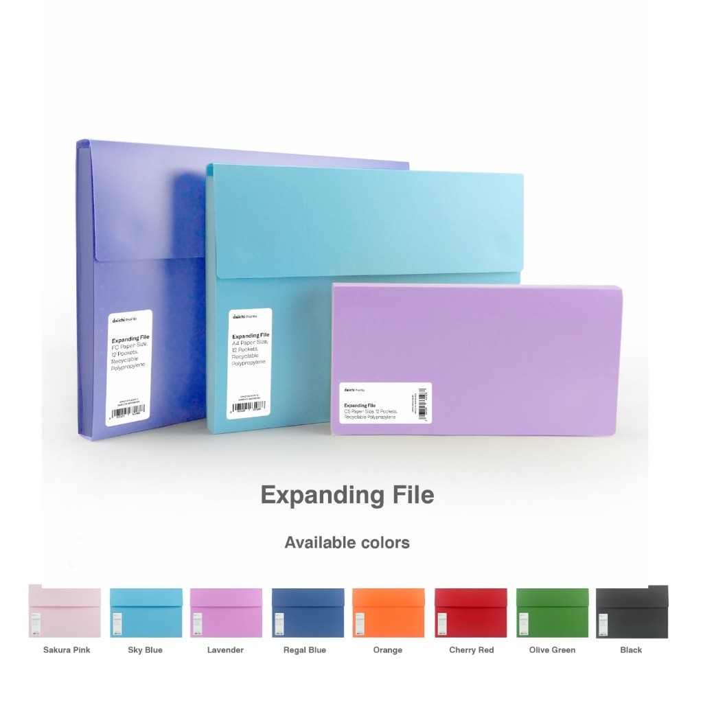 

Daiichi - Expanding File Organizer Map Harmonika Map Sekat Dengan Perekat Sentuh 12 Pocket DPR2 Ukuran FC/A4/Giro