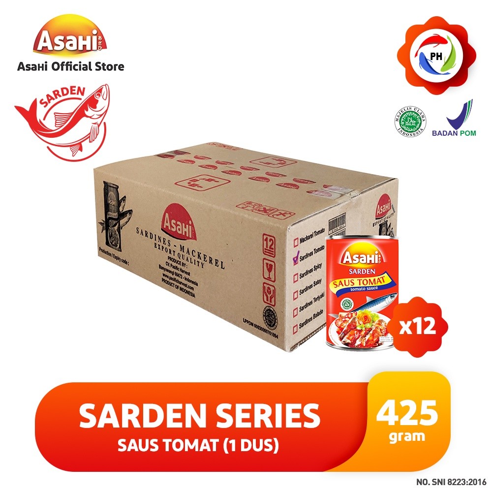 

AsaHi Sarden Saus Tomat 425 gr - 1 Dus