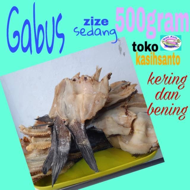 

Ikan asin gabus bening-500gram