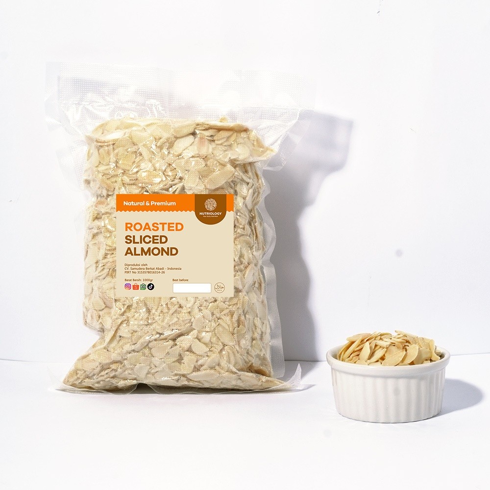 

Almond Sliced Panggang 1 Kg Nuts Roasted Iris Natural Premium Alami Healthy Nuts Superfood Snack Crunchy