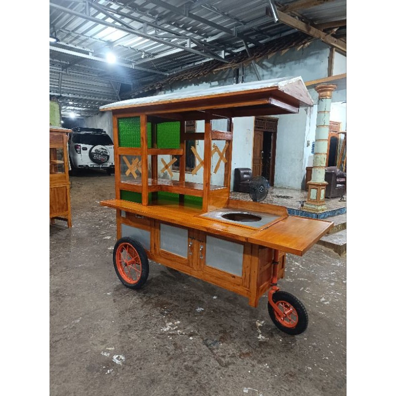 GEROBAK NASI GORENG RODA TIGA BAN VESPA FREE ONGKIR