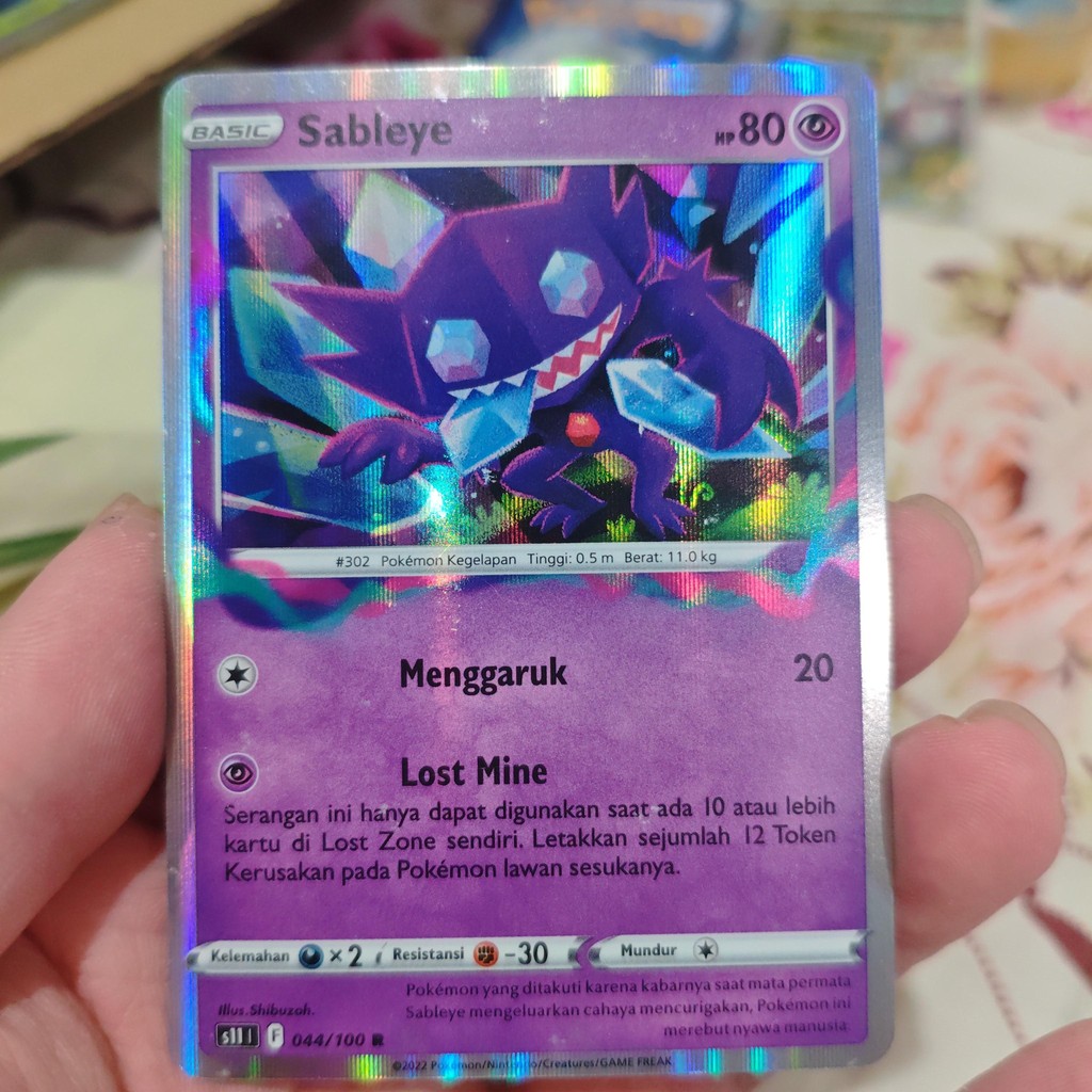 sableye s11 044/100 neraka sirna tcg pokemon