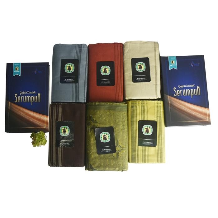 Sarung Cap Gajah Duduk Benang 7000 Premium Class Original Kain - sarung serumpun