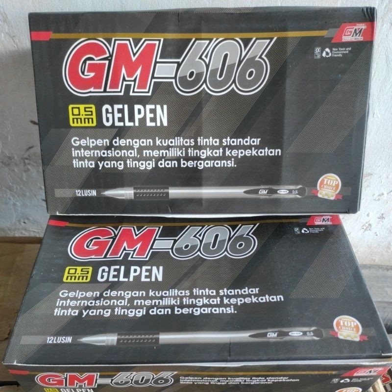 

pen gel pulpen GM 606 0.5mm 12 pcs