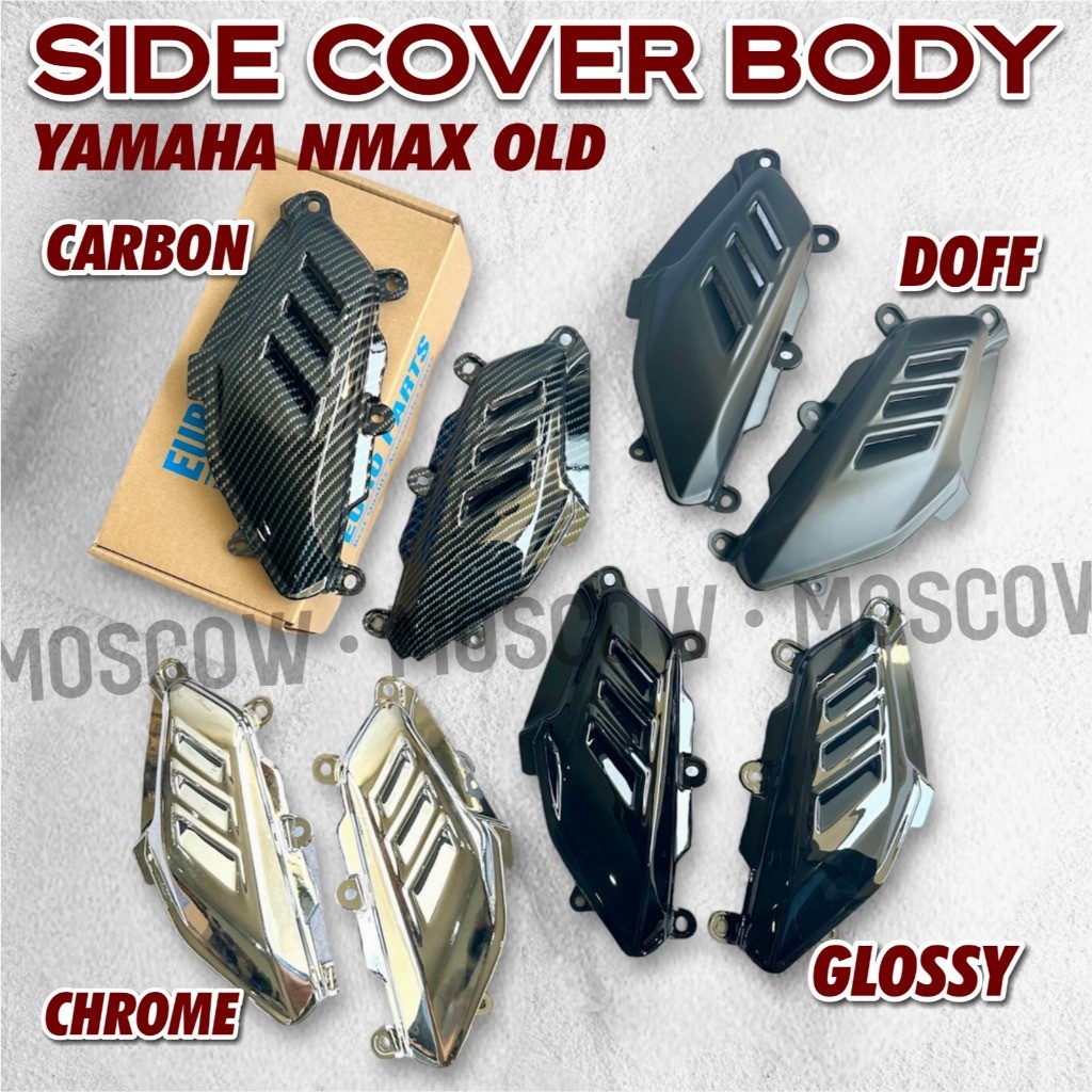 Cover Body Samping NMAX Old Tahun 2015 2016 2017 2018 2019 Model Sirip Hiu Bolong Abs Tebal Side Cov