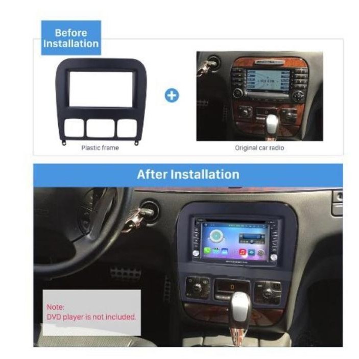 FRAME HEADUNIT ANDROID 7 INCH MERCEDES BENZ S CLASS W220 2006