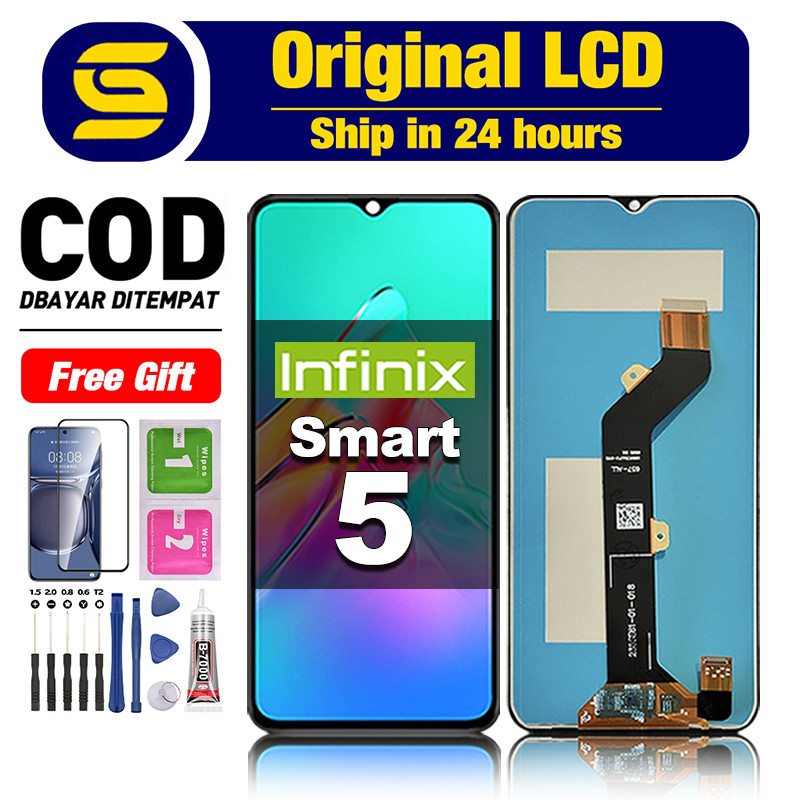 Original LCD Infinix smart 5 fullset ori asli lcd hp infinix smart 5 Touchscreen COD