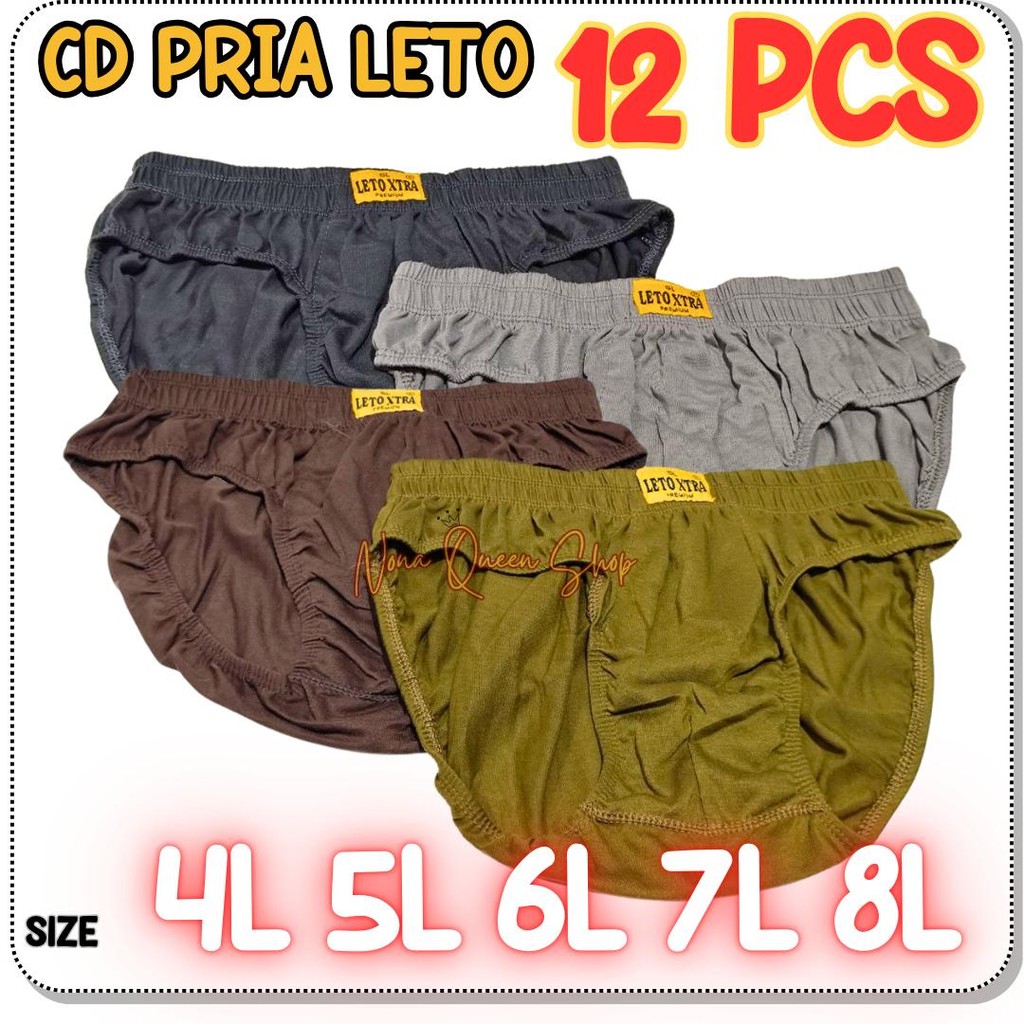 PAKET HEMAT 1 LUSIN JUMBO CELANA DALAM PRIA JUMBO KATUN