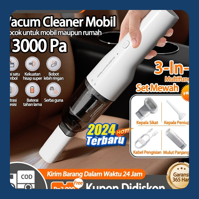 Koomas Vacum Cleaner Mobil Mini Nirkabel Multifungsi Cordless Penyedot Debu Portable Vacum Cleaner K