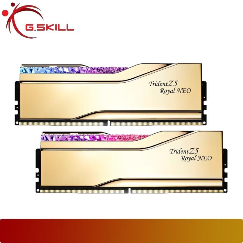 G.SKILL F5-6000J2636H32GX2-TR5NG | Trident Z5 Royal Neo 64GB (2x32GB) DDR5 6000MHz CL26 AMD EXPO & I