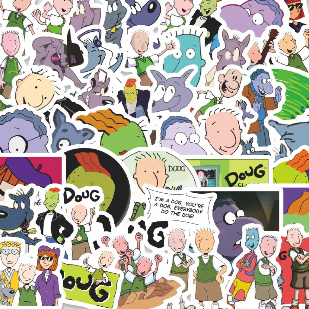 

Stiker Cutting Pack Sticker Kartun Doug Sticker Isi 100Pcs Series Aesthetic Lucu Keren Untuk Koper Bahan Vynil