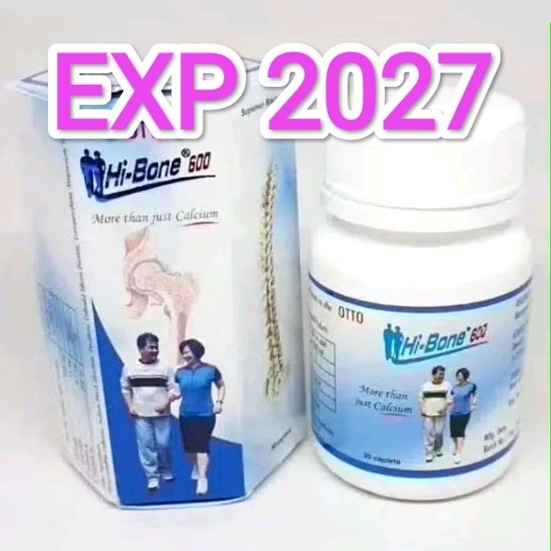 HI BONE 600 BOTOL 30 KAPLET / HI-BONE PUTIH