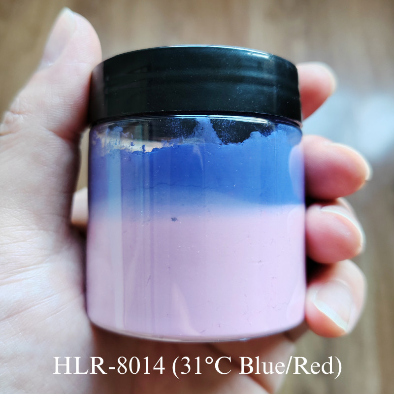 

Supply quality thermochromic pigment double color change Thermochromic hot sensitive powder HLR8104 blue to red 1bag=1kilogram