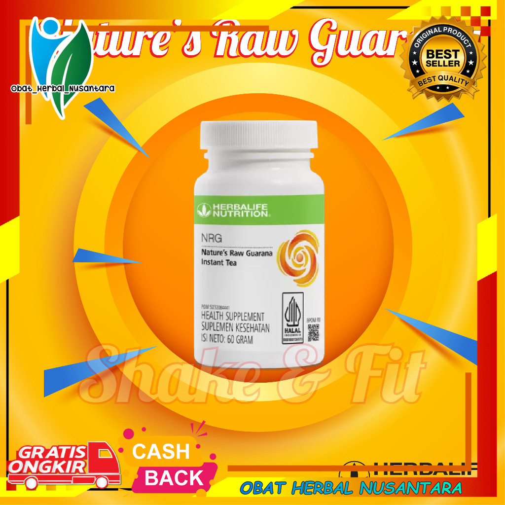 

Natures Raw Guarana - NRG (Barcode Dipotong) Pembakar Lemak Menjadi Energi Tea