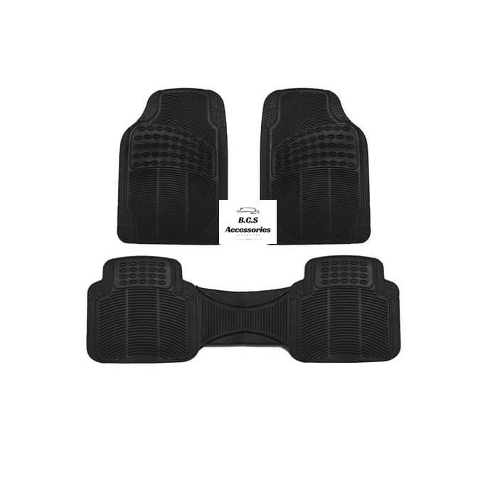 Karpet Karet 2 Baris 3pcs Mobil Calya / Sigra Car Karet - Black