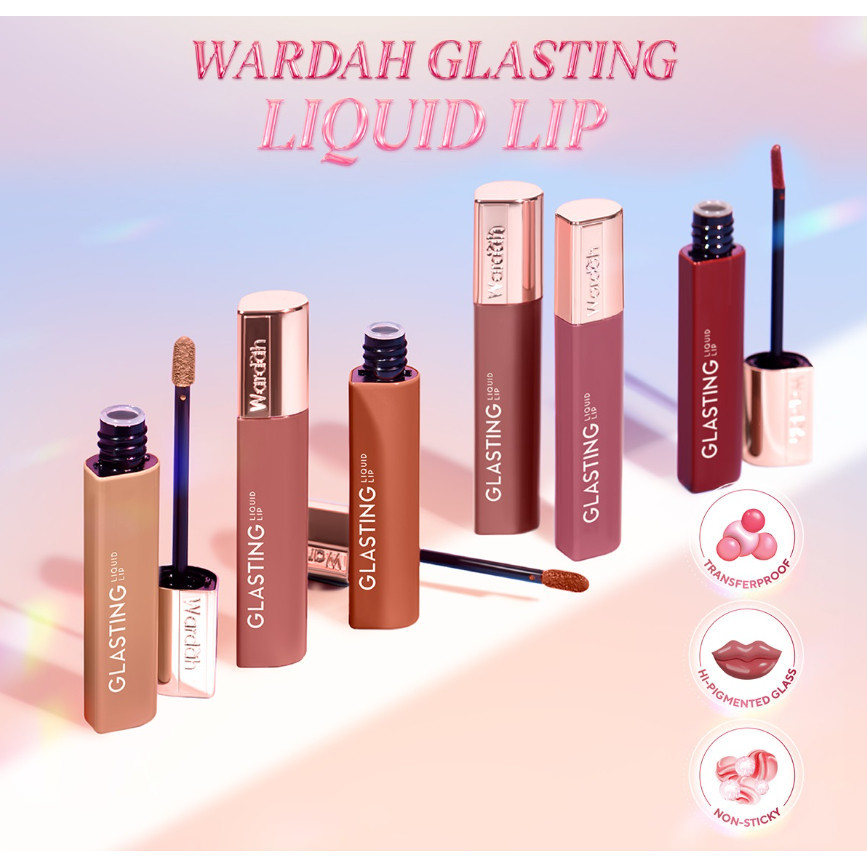 Wardah Glasting Liquid Lip Gloss Transferproof