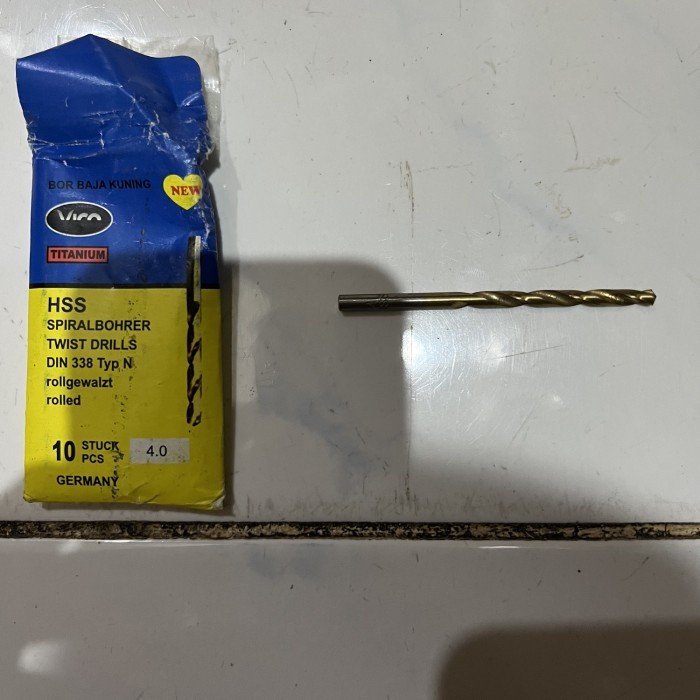 Mata bor besi kuning 4MM mata bor besi murah 4 MM mata bor besi 4mm