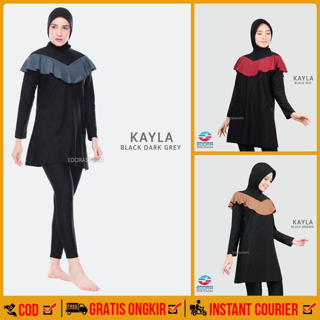 BAJU RENANG MUSLIMAH EDORA KAYLA / EDORA / BAJU RENANG MUSLIMAH / BAJU RENANG PEREMPUAN