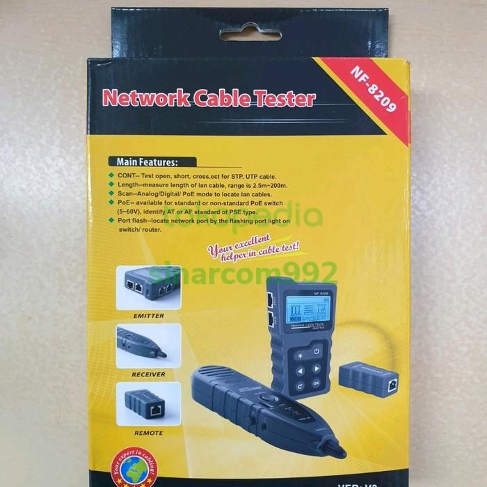 NOYAFA Network cable tester Noyafa NF-8209 / CABLE TESTER LAN