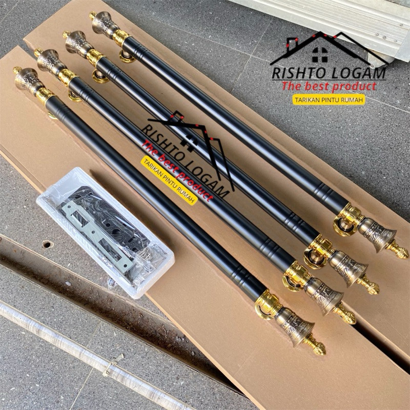 Handle pintu rumah  minimalis gagang pintu utama panjang 60cm 4 biji handle pintu logamCO