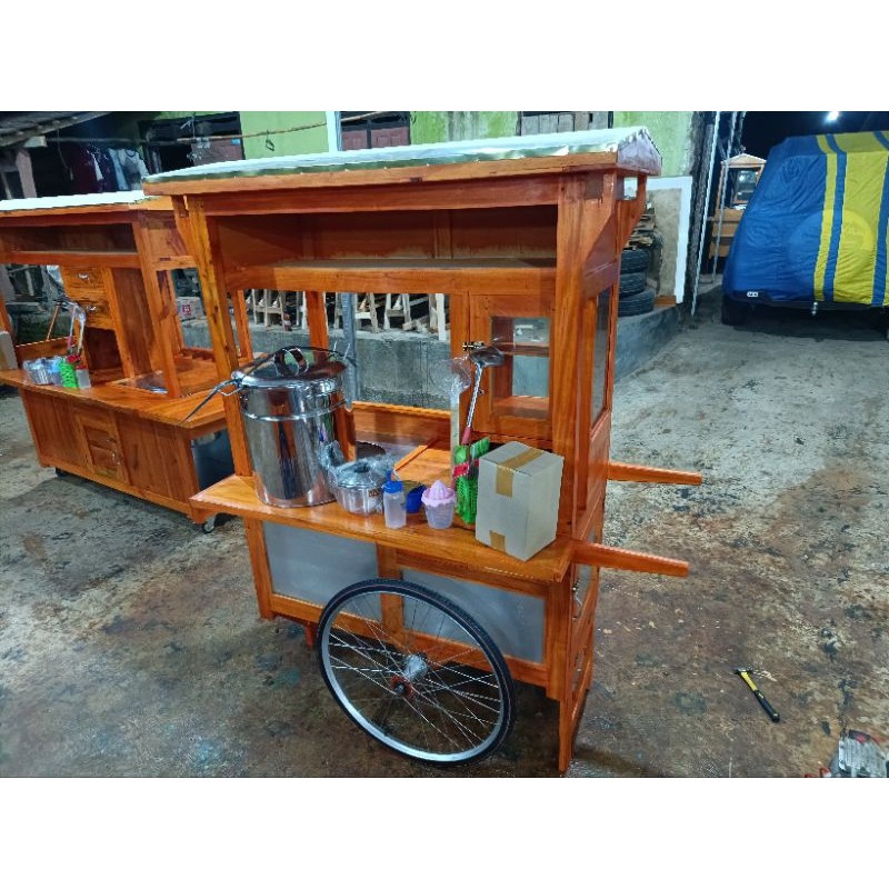 GEROBAK BAKSO KOMPLIT RODA BECAK