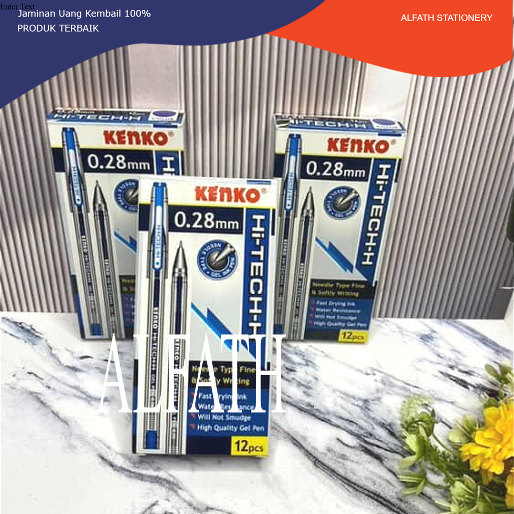 

(1pck) Pulpen /Bolpoin/Ballpoin Hi Tech C KENKO BIRU 0.28 Mm Tinta biru 1pack isi 12pcs
