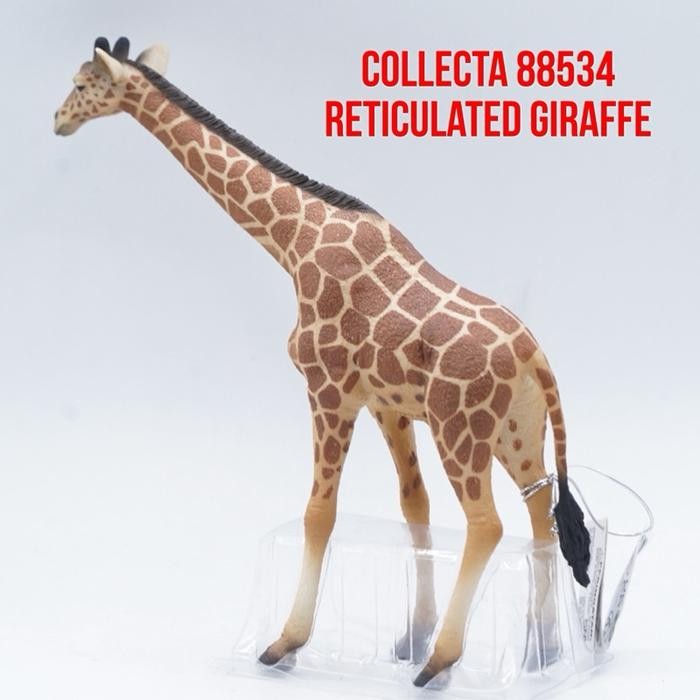 Collecta 88534 Reticulated Giraffe Jerapah Giraffa reticulata Mainan Binatang Miniature Hewan Animal
