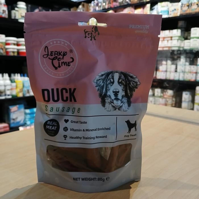 

Snack Cemilan Anjing Jerky Time Dog Treats 80gr - DuckSausage