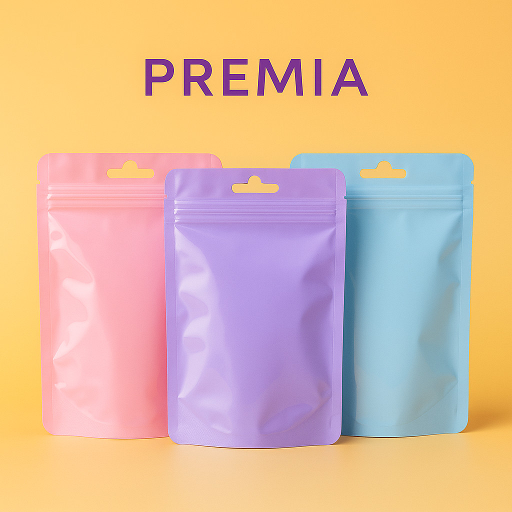 

Plastik Ziplock Warna OPP Klip Souvenir Aksesoris Bening Tebal Pink Ungu Tosca Kuning Biru