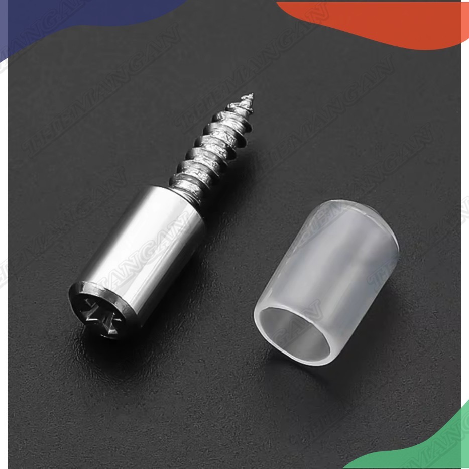 Obral.. 12 pcs - Sekrup Ambalan Kayu -  Sekrup Ambalan - Sekrup Kaca Ambalan Triplek - Sekrup Ambala