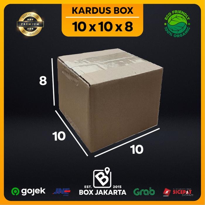 

KARDUS BOX uk 10x10x8 CM Kotak Packaging Corrugated SHEET POLOS