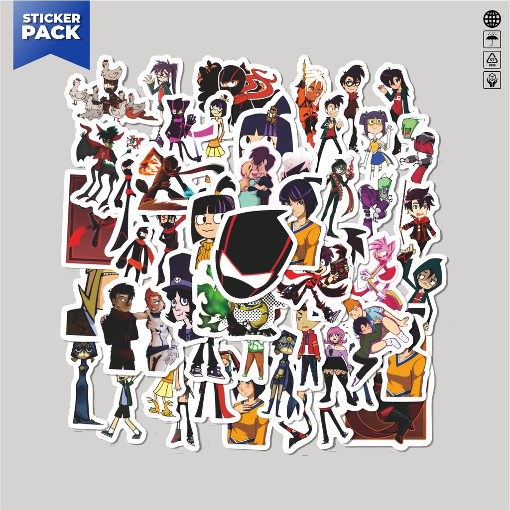 

[100PCS]Stiker Pack Stiker Kartun Randy Cunningham Aesthetic Vinyl Anti Air Dekorasi Sticker Laptop Buku Journal Koper Helm Casing HP Gitar Helm Skateboard