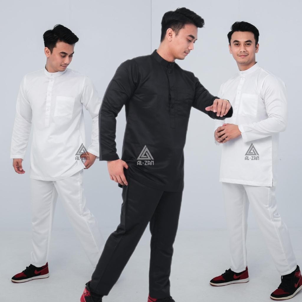 Setelan Baju Koko Dewasa Pakistan pria Kemko Jasko Gamis Jubah Pria Model al haramain al noor 1 set 
