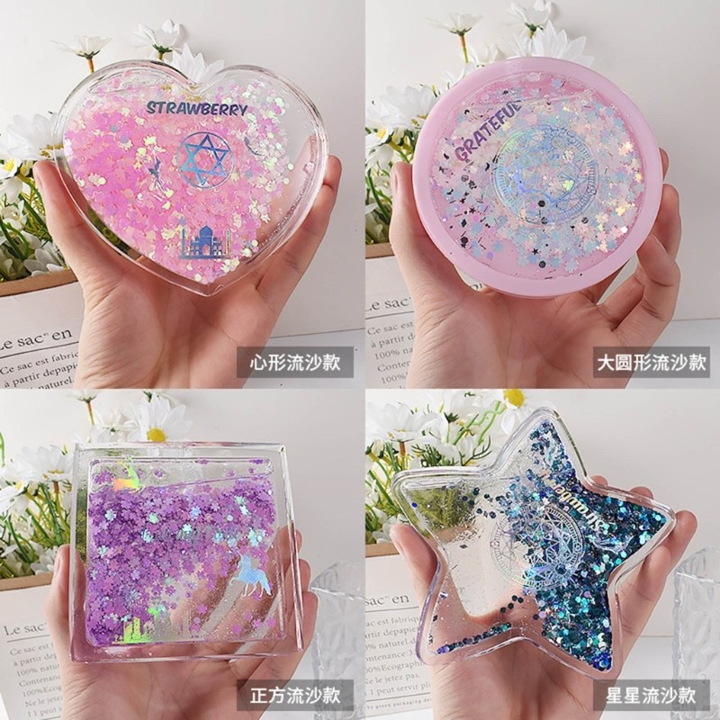 

Heart Round-Star Silicone Resin Art Mold Coaster Shaker Epoxy Molds Quicksand Frame Cup Mat DIY Resin Casting Mould Ideal-Gift