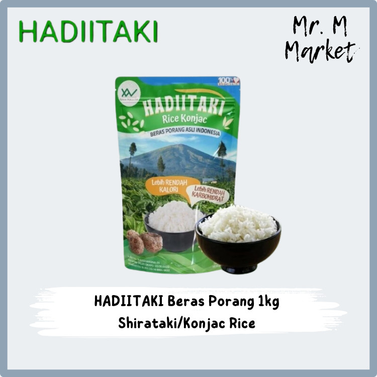 

Hadiitaki Beras Porang 1 Kg Instan/Praktis (28 Kkal) | Hadiitaki 1kg - Substitusi Fukumi Konjac