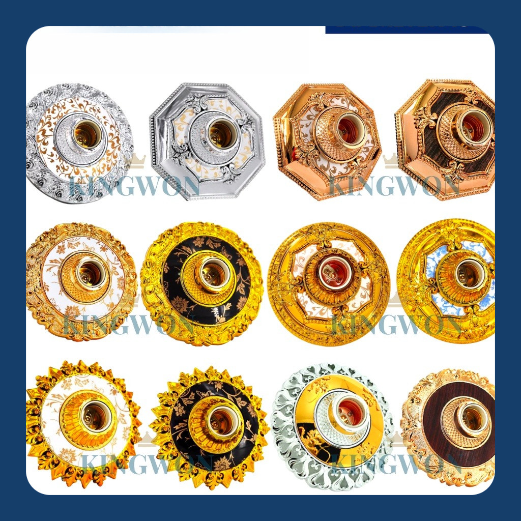 Fitting Lampu Plafon Hias Modern KINGWON Tempat Lampu Plafon Fitting Hias