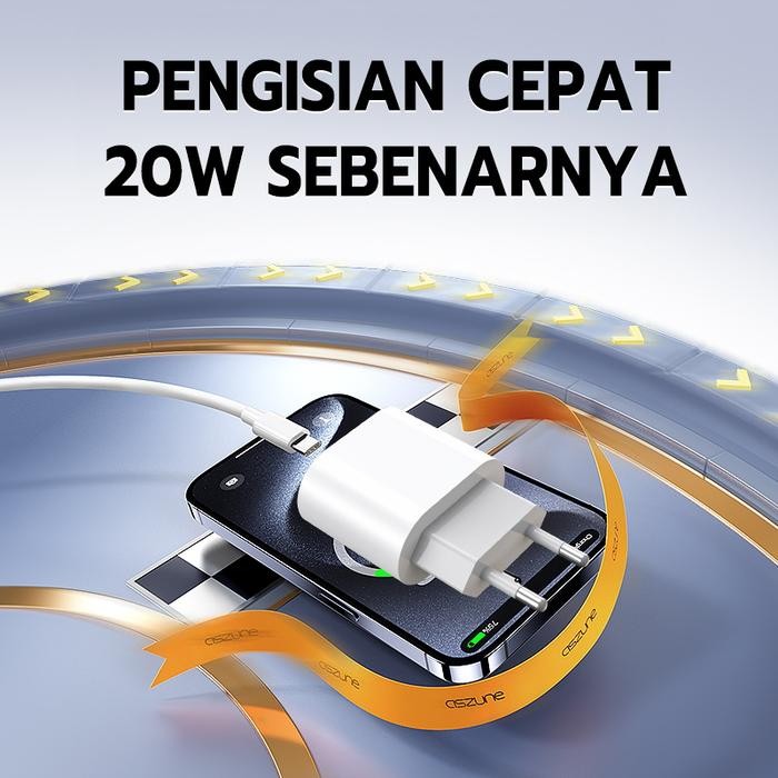 Promo Skytime Charger Super Fast Charging USB C to Lighting 20W Power Adapter Cable 1 Meter Kabel CA