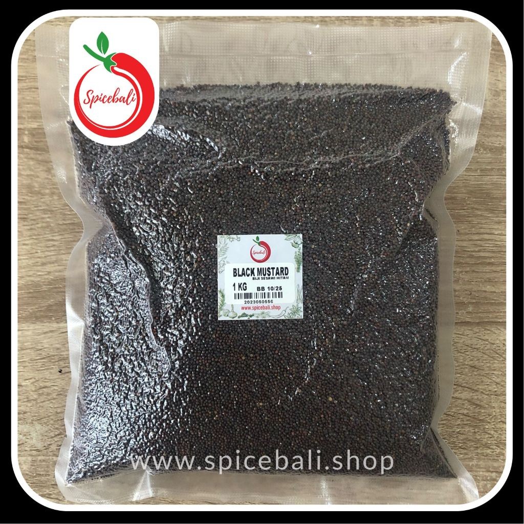 

Biji Sesawi Hitam 1 kg / Black Mustard Seed 1 kg / Biji Mustard