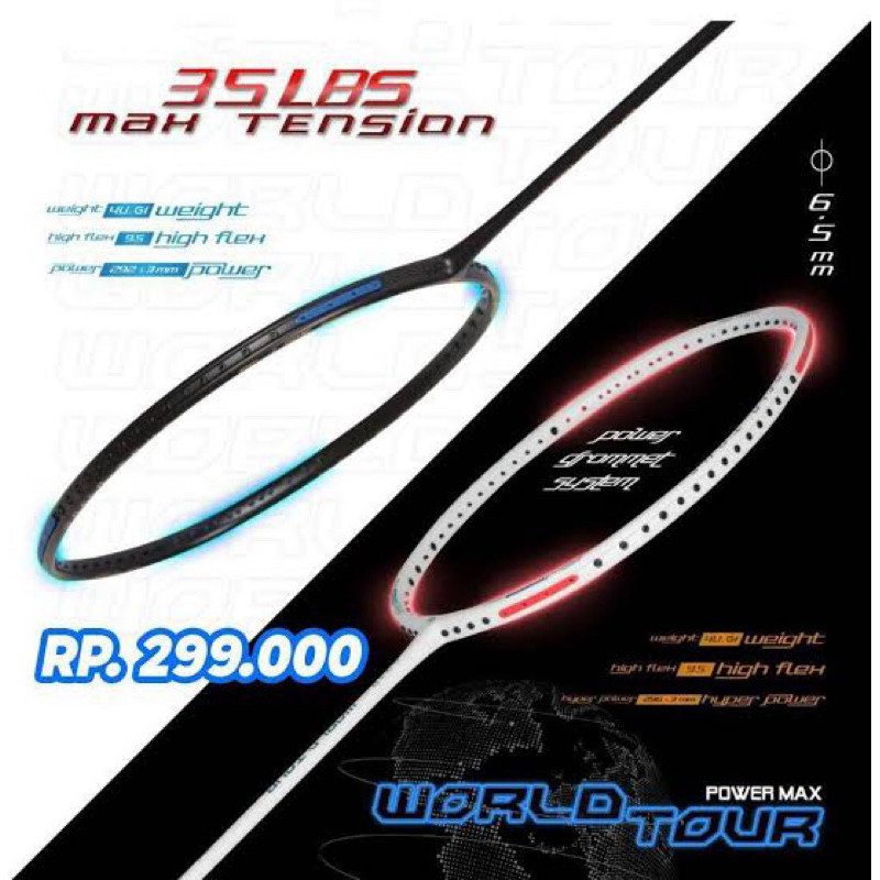 RAKET BADMINTON POWERMAX WORLD TOUR ORIGINALCO